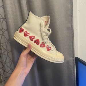 COMME DE GARÇONS CONVERSE Lightly Used Size 5 In Women WITH BOX